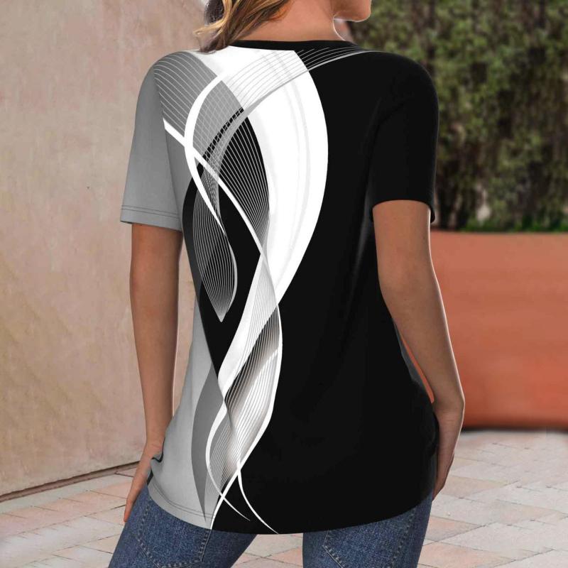 Lässige Bluse Mit Farbverlauf