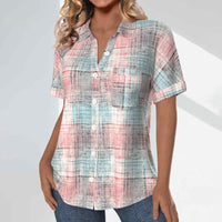 Lässige Bluse Mit Farbverlauf