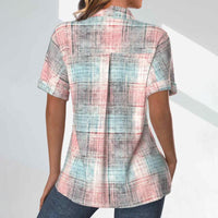 Lässige Bluse Mit Farbverlauf