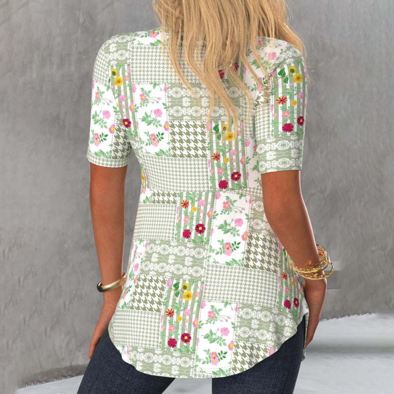 Elegante Bluse Mit Blumendruck