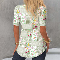Elegante Bluse Mit Blumendruck