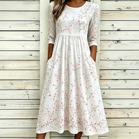 Lässiges Kleid Mit Blumenmuster