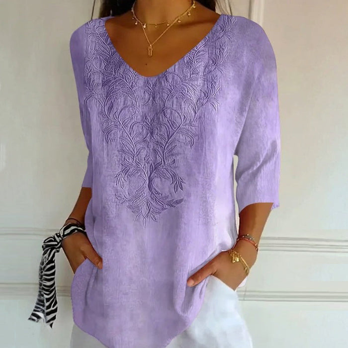 Vintage Lässige Bluse