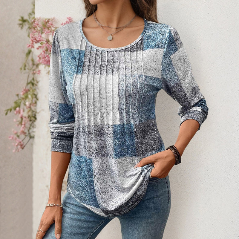 【Lange Ärmel】Vintage Karierte Bluse