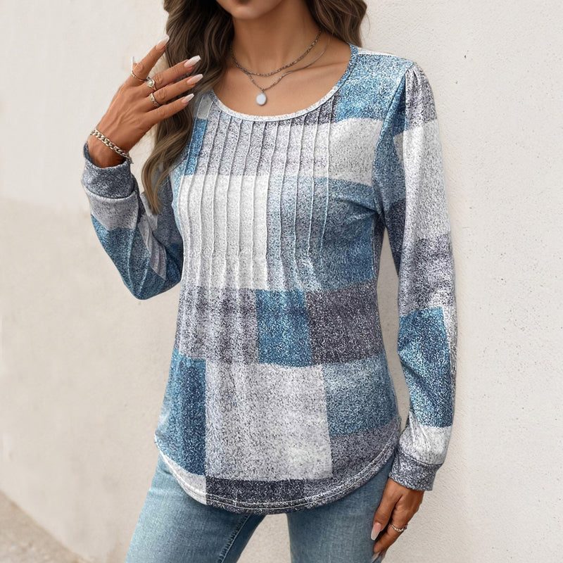 【Lange Ärmel】Vintage Karierte Bluse