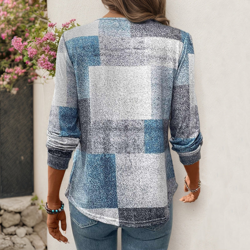 【Lange Ärmel】Vintage Karierte Bluse