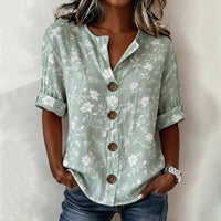 Vintage-Bluse Mit Blumenmuster
