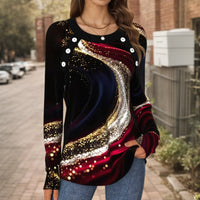 Lässige Bluse Mit Farbverlauf