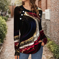 Lässige Bluse Mit Farbverlauf