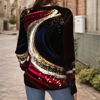 Lässige Bluse Mit Farbverlauf