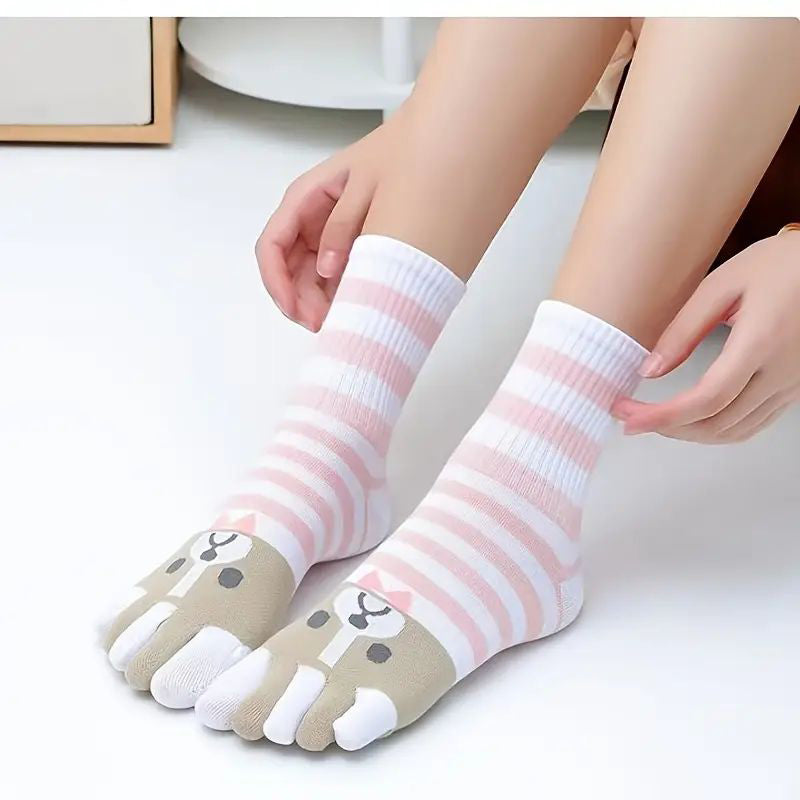 Packung Mit 5 Paar Fünf-Zehen-Socken