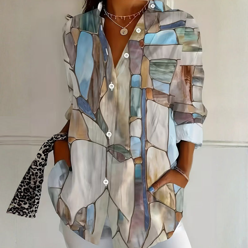 Vintage Lässige Bluse