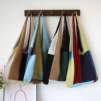 Vintage Patchwork-Stricktasche
