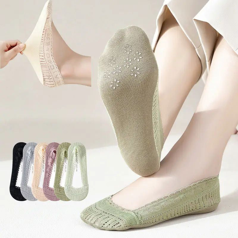Atmungsaktive Spitzensocken