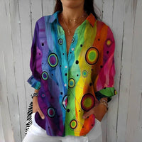 Vintage Bunte Bluse