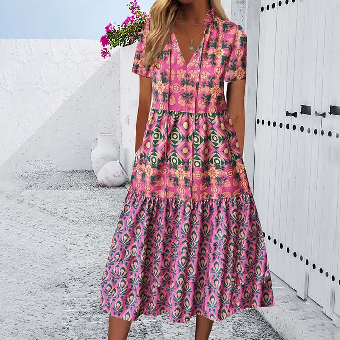 Vintage-Boho-Kleid