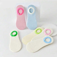 Lässige Socken Mit Farbblockmuster