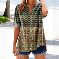 Vintage Lässige Bluse