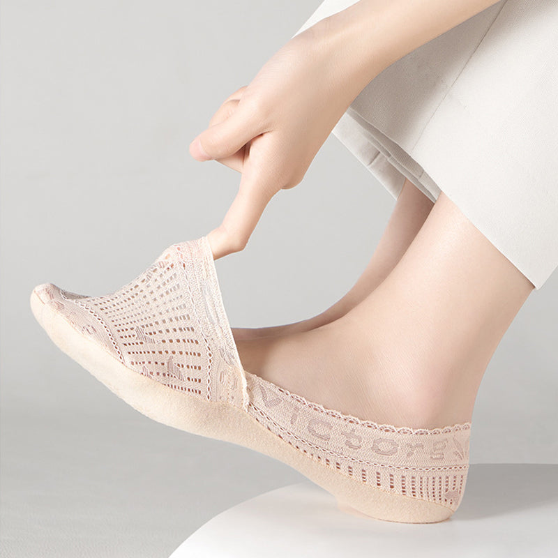 Atmungsaktive Spitzensocken
