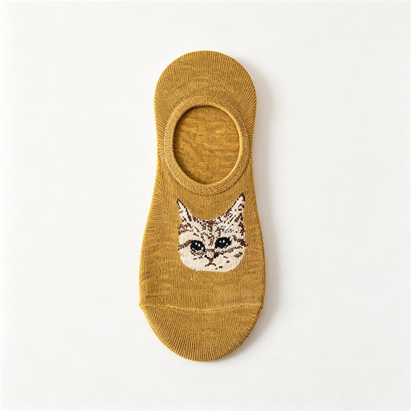Lässige Socken Mit Katzenmuster