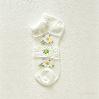 Atmungsaktive Socken Mit Blumenmuster