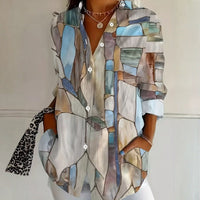 Vintage Lässige Bluse
