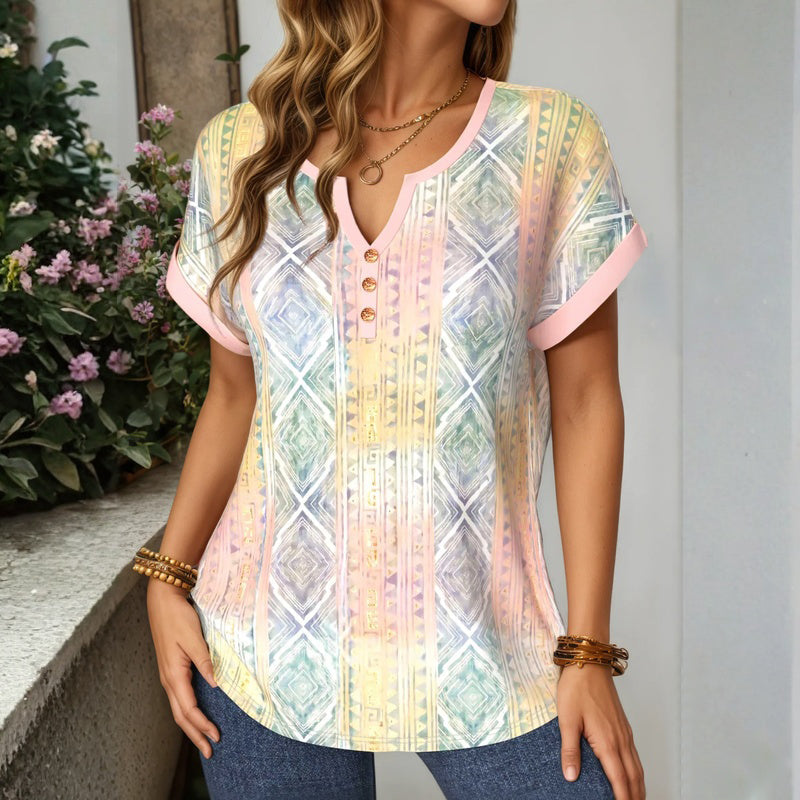 Vintage Lässige Bluse