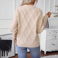 Lässiger Einfarbiger Pullover