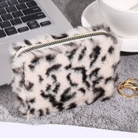 Vintage Münzgeldbörse Mit Leopardenmuster