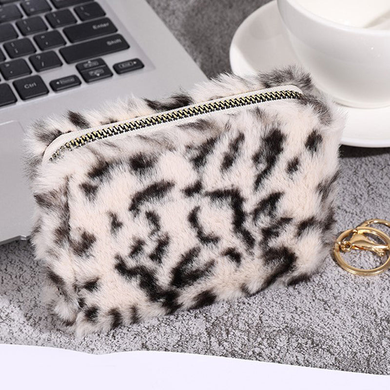 Vintage Münzgeldbörse Mit Leopardenmuster