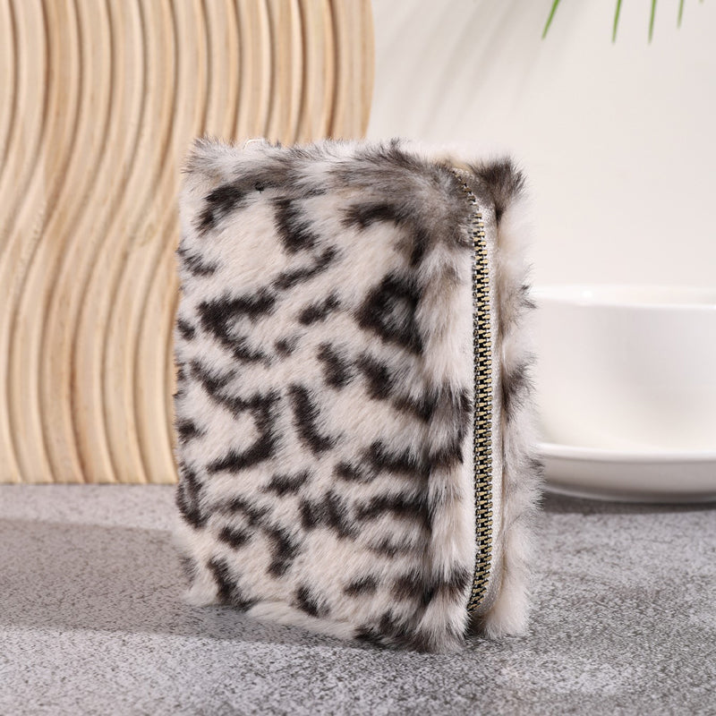 Vintage Münzgeldbörse Mit Leopardenmuster