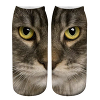 Socken Mit Kreativem Katzenmuster