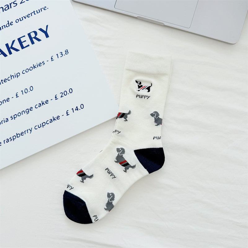 Lässige Socken Mit Hundedruck