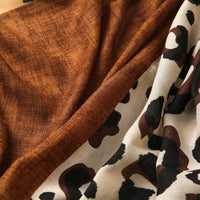 Lässiger Schal Mit Leopardenmuster