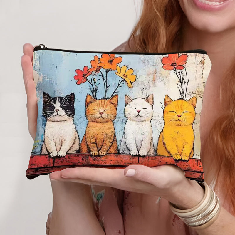 Tasche Mit Cartoon-Katze