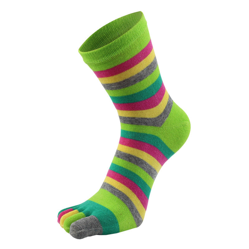 Bunte Fünf-Zehen-Socken