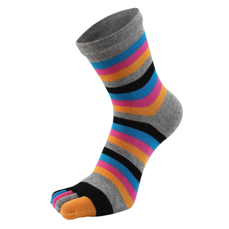 Bunte Fünf-Zehen-Socken