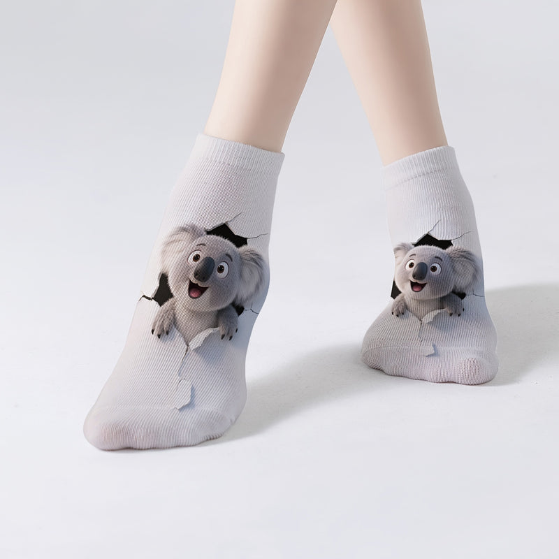 Lässige Socken Mit Animalprint