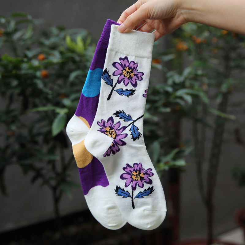 Lässige Asymmetrische Socken