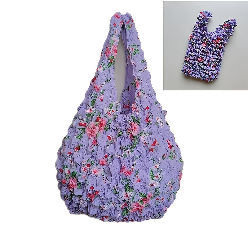 Vintage-Tasche Mit Blumenmuster