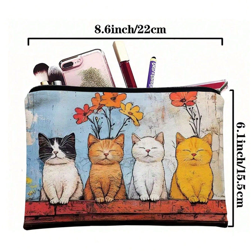 Tasche Mit Cartoon-Katze
