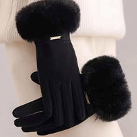 Einfarbige Warme Handschuhe