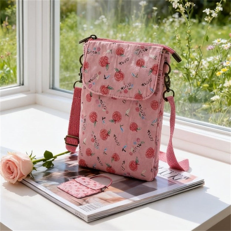 Vintage-Tasche Mit Blumenmuster