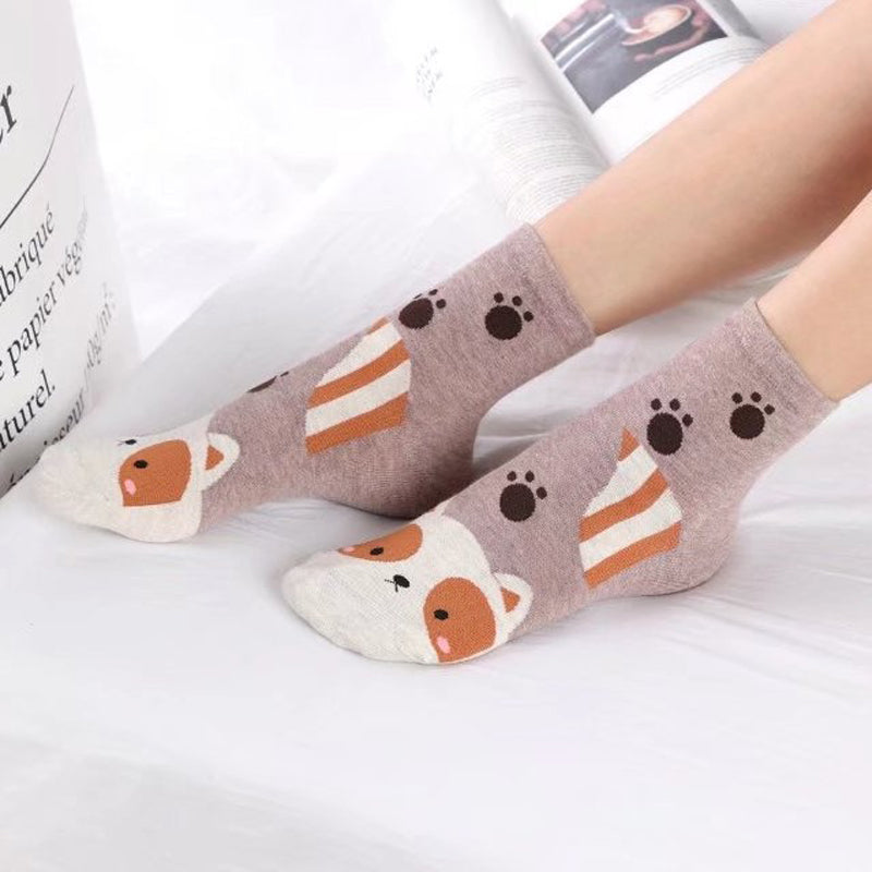 Socken Mit Cartoon-Hund