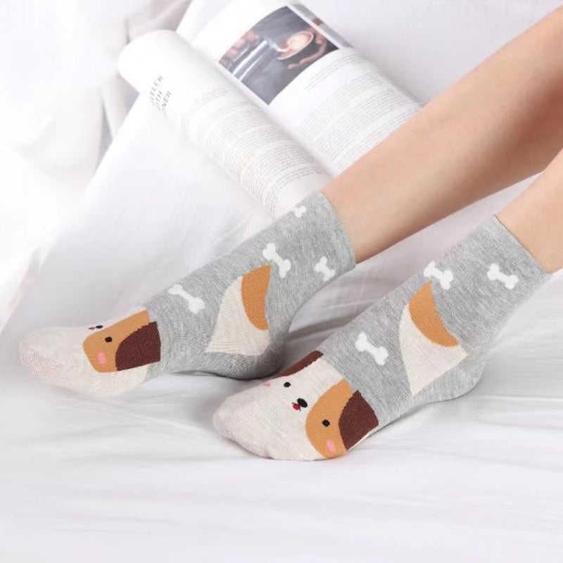 Socken Mit Cartoon-Hund