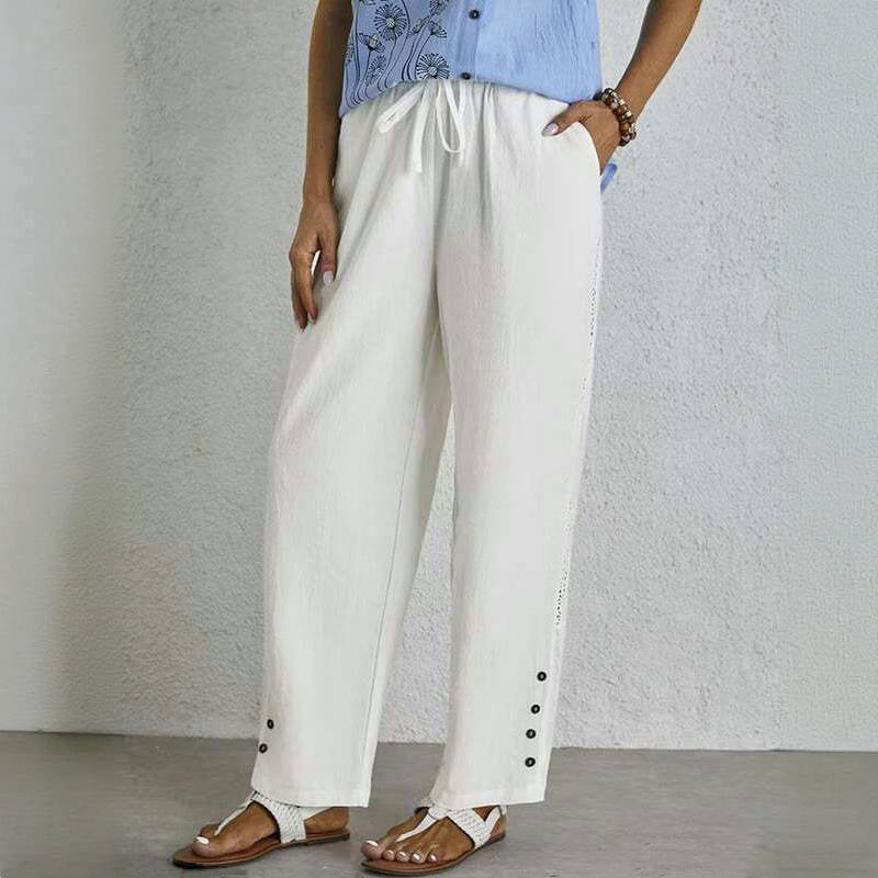 【Baumwolle Und Leinen】Bequeme Freizeithose