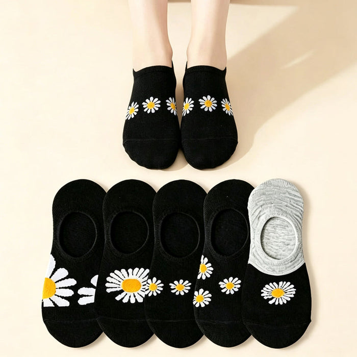 Lässige Socken Mit Chrysanthemenmuster
