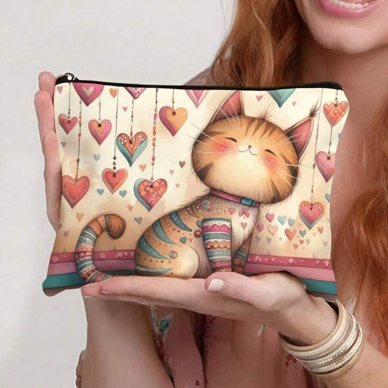 Lässige Tasche Mit Katzenmuster