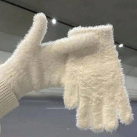 Einfarbige Warme Handschuhe