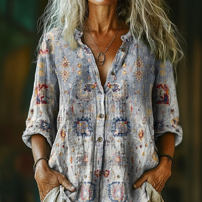 Vintage Lässige Bluse